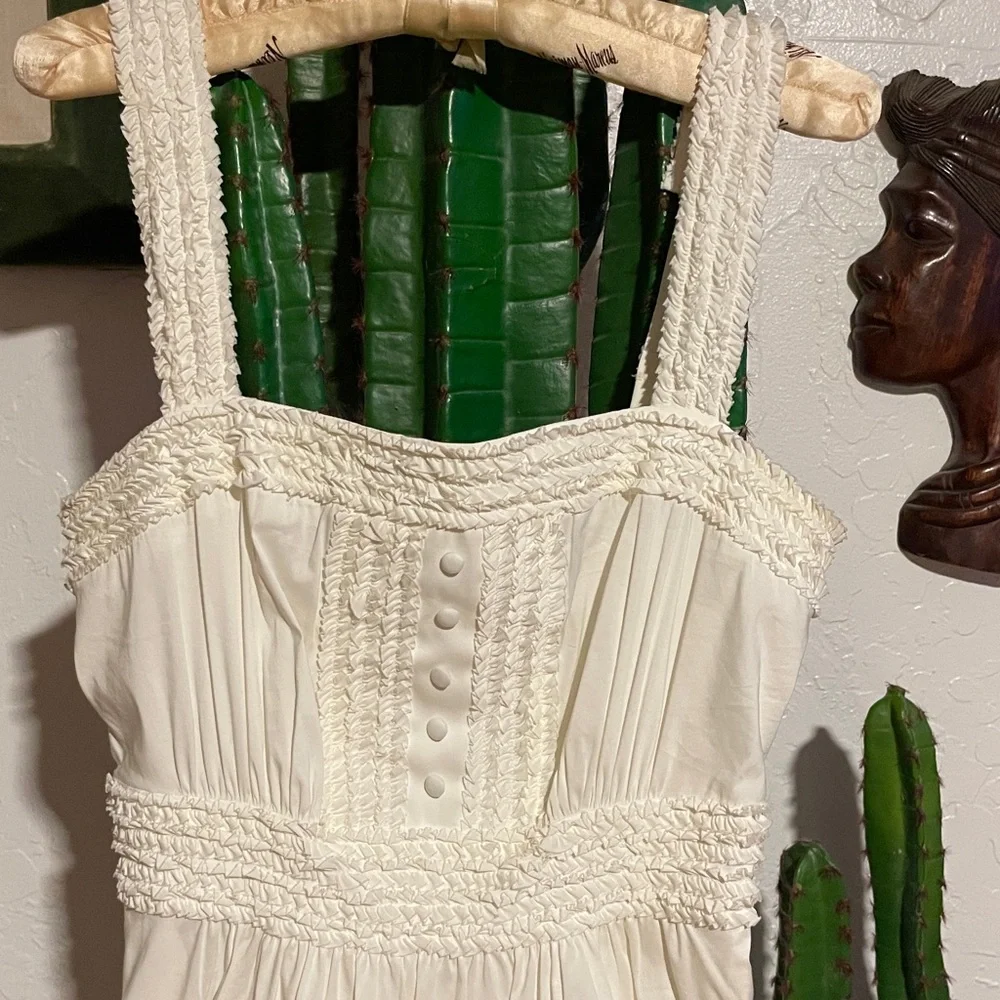 BCBGMaxAzria Tie Back Mini Balloon Dress Size XS - Picture 2 of 7